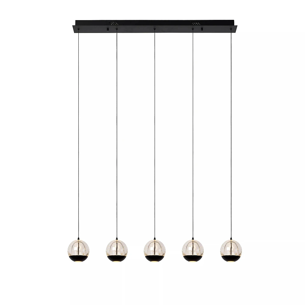 SENTUBAL piekaramā lampa 95 cm LED 5 x 5,3 W 2700K melna (Lucide)