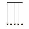 SENTUBAL pendant light 95 cm LED 5 x 5.3 W 2700K black (Lucide)