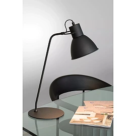 SHADI desk lamp Ø20 cm 1 x 40 W E14 black (Lucide)