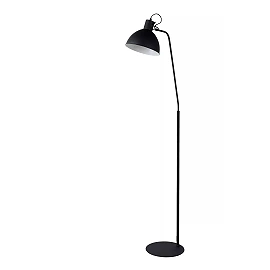 SHADI floor reading lamp 1 x 60 W E27 black (Lucide)