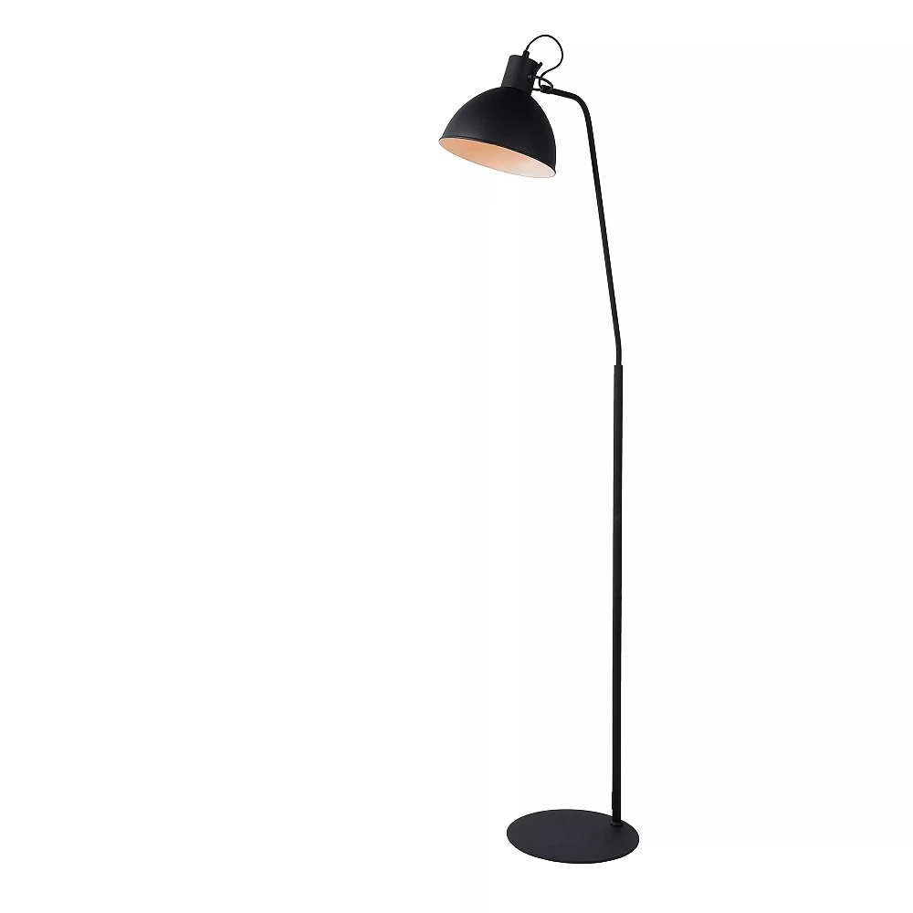 SHADI floor reading lamp 1 x 60 W E27 black (Lucide)