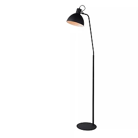 SHADI floor reading lamp 1 x 60 W E27 black (Lucide)