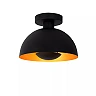 SIEMON flush ceiling light Ø 25 cm 1xE27 black (Lucide)