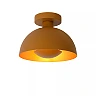 SIEMON flush ceiling light Ø 25 cm 1xE27 ocher yellow (Lucide)