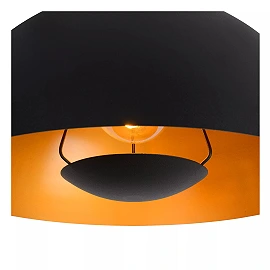 SIEMON pendant light Ø 40 cm 1xE27 black (Lucide)
