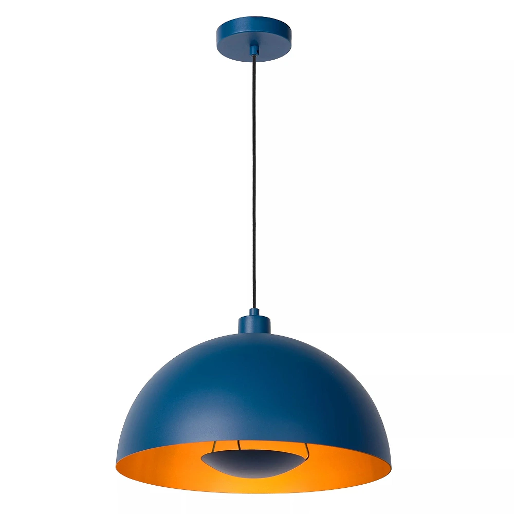 SIEMON pendant light Ø 40 cm 1xE27 blue (Lucide)