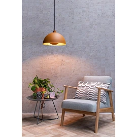 SIEMON pendant light Ø 40 cm 1xE27 ocher yellow (Lucide)