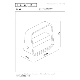 SILVI uzlādējama sienas/galda lampa LED 3,7W kafijas krāsā (Lucide)