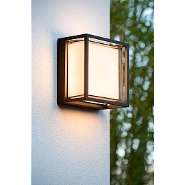 SINGA LED outdoor wall light LED 1x10W 3000K black (Lucide)