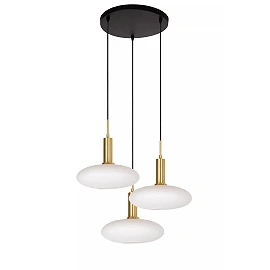 SINGALA Pendant light Ø55 cm 3xE27 matt gold / brass (Lucide)