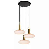 SINGALA Pendant light Ø55 cm 3xE27 matt gold / brass (Lucide)