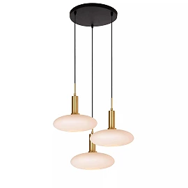 SINGALA Pendant light Ø55 cm 3xE27 matt gold / brass (Lucide)
