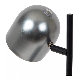 SKANSKA RECH uzlādējama galda lampa LED 1x3 W 3000-6000K pelēka dzelzs (Lucide)