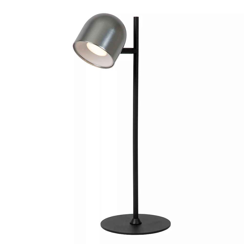 SKANSKA RECH uzlādējama galda lampa LED 1x3 W 3000-6000K pelēka dzelzs (Lucide)
