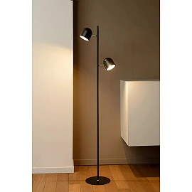 SKANSKA stāvlampa LED 2x5 W 3000K melna (Lucide)