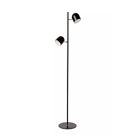 SKANSKA stāvlampa LED 2x5 W 3000K melna (Lucide)
