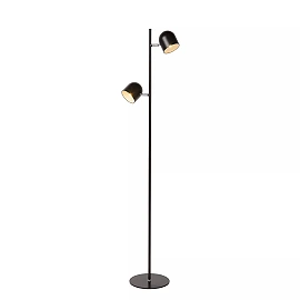 SKANSKA stāvlampa LED 2x5 W 3000K melna (Lucide)