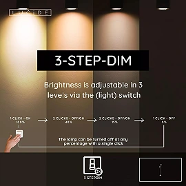SKANSKA stāvlampa LED 2x5 W 3000K balta (Lucide)