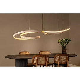 SLALOM pendant light 80W cream (Lucide)
