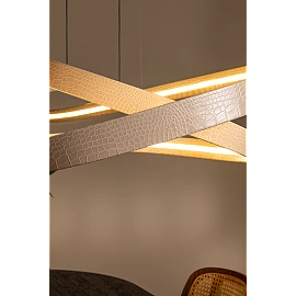 SLALOM pendant light 80W cream (Lucide)