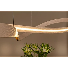 SLALOM pendant light 80W cream (Lucide)