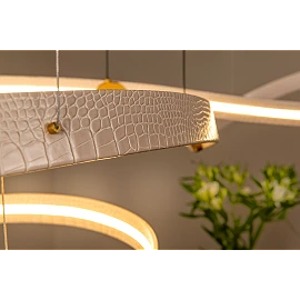 SLALOM pendant light 80W cream (Lucide)