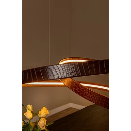SLALOM pendant light 80W coffee (Lucide)