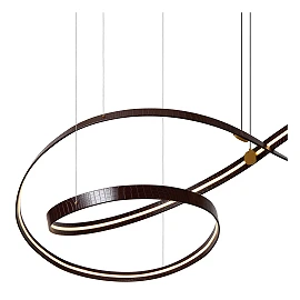 SLALOM pendant light 80W coffee (Lucide)