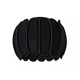 SPENCER Flush ceiling light Ø30 cm 1xE27 black (Lucide)