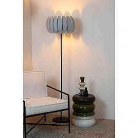 SPENCER stāvlampa Ø40 cm 1xE27 40 W pelēka (Lucide)