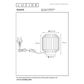SUENO table lamp Ø13 cm 1xE14 40 W pink (Lucide)