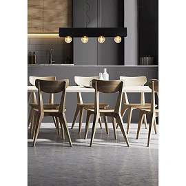 SURTUS pendant light 4xE27 black (Lucide)