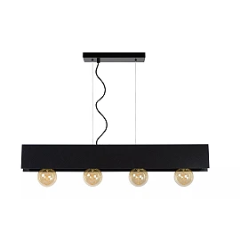 SURTUS pendant light 4xE27 black (Lucide)