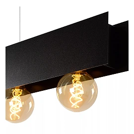 SURTUS pendant light 4xE27 black (Lucide)