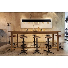 SURTUS pendant light 6xE27 black (Lucide)