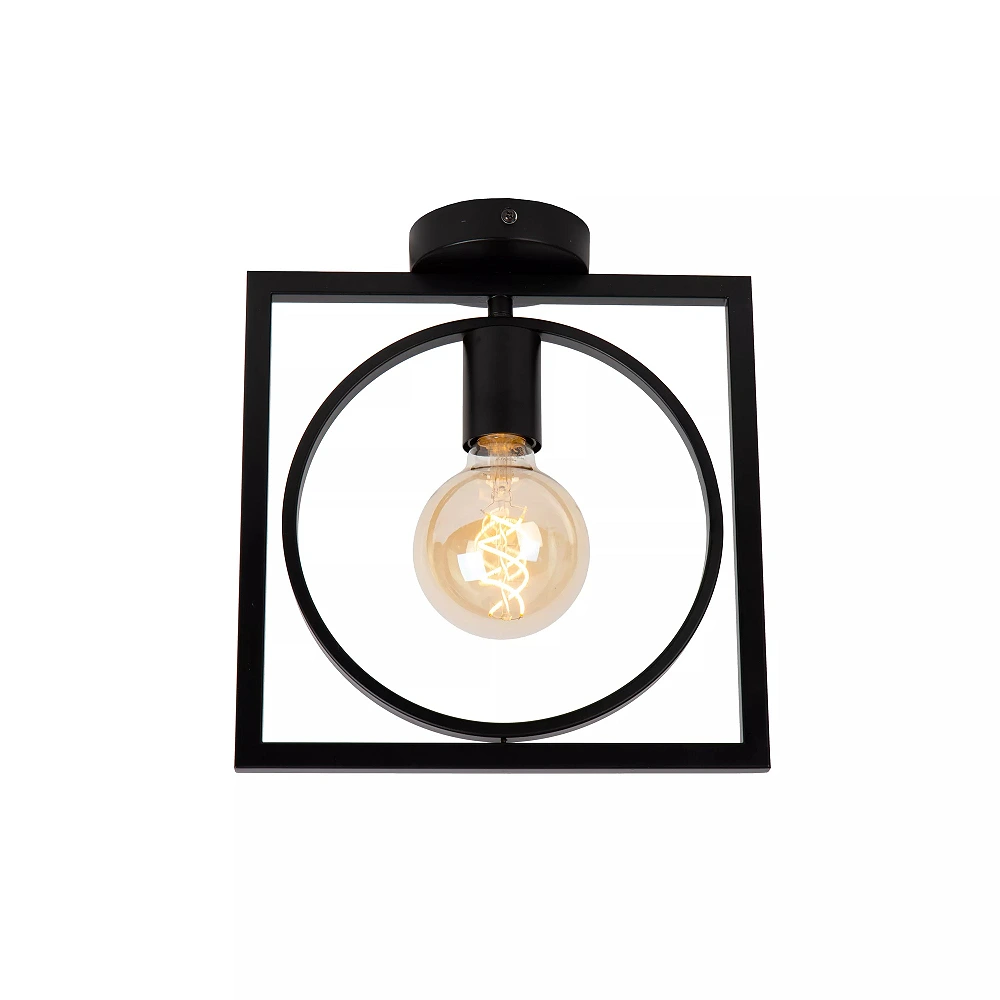 SUUS Flush ceiling light 1x40W E27 Black (Lucide)