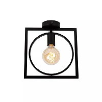 SUUS Flush ceiling light 1x40W E27 Black (Lucide)