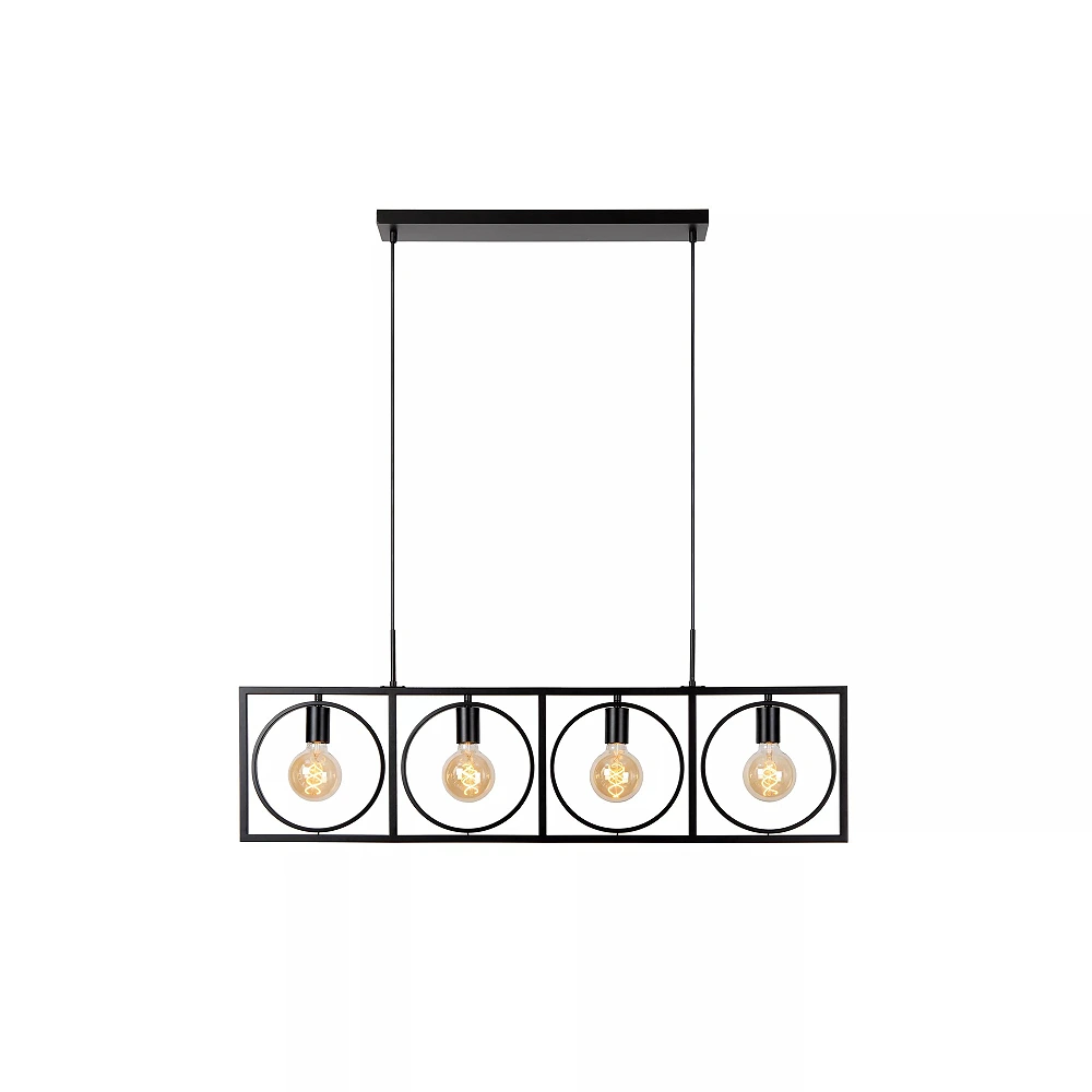SUUS Pendant light 4x40W E27 Black (Lucide)