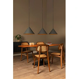 SPITZE Pendant light 3xE27 40W Grey (Lucide)