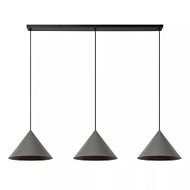 SPITZE Pendant light 3xE27 40W Grey (Lucide)