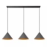 SPITZE Pendant light 3xE27 40W Grey (Lucide)