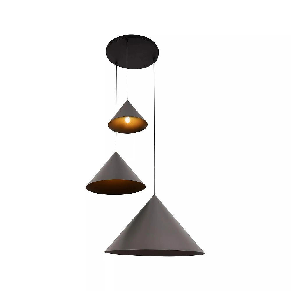 Piekarama lampa SPITZE Ø68 cm 3xE27 40W pelēka (Lucide)