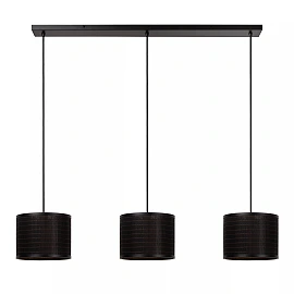 TAGALOG piekaramā lampa Ø40 cm 3 x E27 bambuss/melna (Lucide)