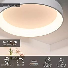 TALOWE LED ceiling light Ø80 cm LED 80 W white (Lucide)