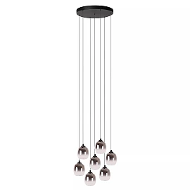 TAMINO pendant light Ø52 cm LED dimmable 7x7W 3000K Black (Lucide)