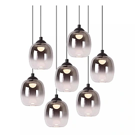 TAMINO pendant light Ø52 cm LED dimmable 7x7W 3000K Black (Lucide)