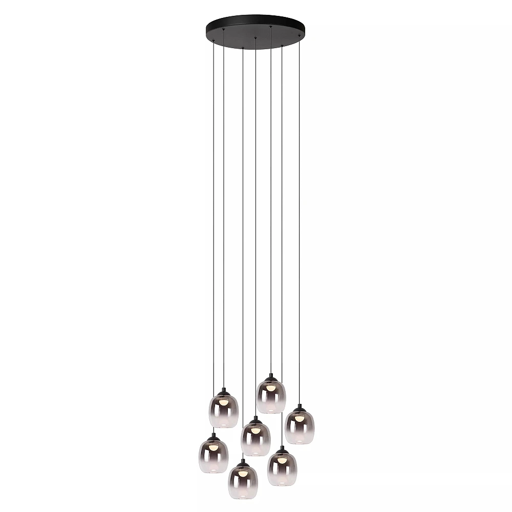 TAMINO pendant light Ø52 cm LED dimmable 7x7W 3000K Black (Lucide)