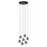 TAMINO pendant light Ø52 cm LED dimmable 7x7W 3000K Black (Lucide)