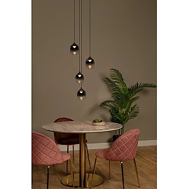 TAMINO pendant light Ø36 cm LED dimmable 4x5.2W 3000K Black (Lucide)