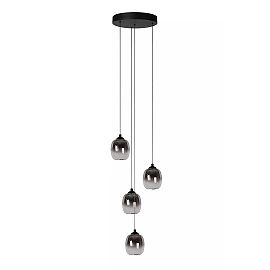 TAMINO pendant light Ø36 cm LED dimmable 4x5.2W 3000K Black (Lucide)